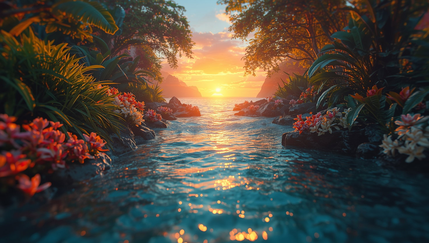 Hidden Paradise - AI Generated Cover